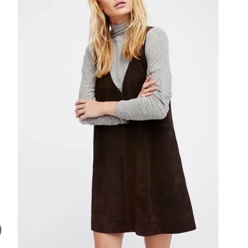 Free People Retro Love Suede Mini Dress